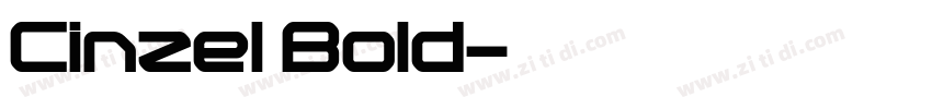 Cinze1 Bold字体转换